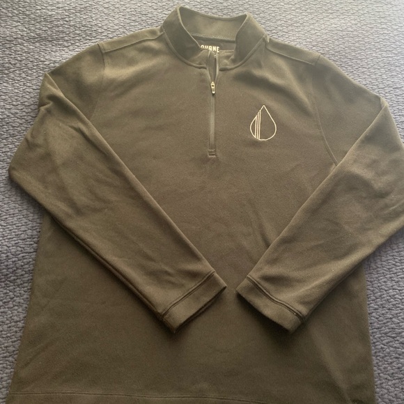 Rhone Men’s Large 1/4 Zip Pullover Long Sleeve Black - Picture 1 of 9